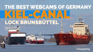 Live Webcam Views from the Kiel Canal Locks Gateway to the Seas in Germany at the Baltic Sea [upl. by Nandor]