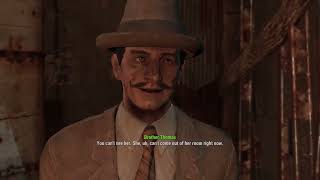 Threatening Brother Thomas into letting Emogene Cabot go  Fallout 4 [upl. by Nirraj]