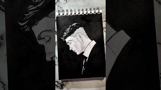 Drawing Cillian Murphy 🔥 Thomas Shelby🤯peakyblinders art [upl. by Franciska]