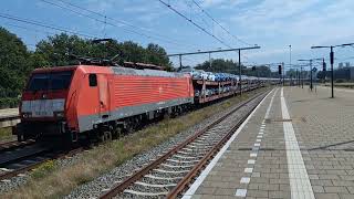 DB Cargo 189 100 met autotrein Ford te Boxtel 15092024 [upl. by Agnese735]