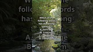 Spelling Time 507 spelling englishlearning englishvocabulary questions quiz [upl. by Aronel48]