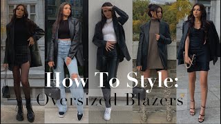 How to Style an Oversized Blazer 5 Outfits for Fall [upl. by Kobi845]