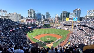 Petco park San Diego Padres Stadium 10 minutes walking all sections  opening weekend 2022 [upl. by Garald]