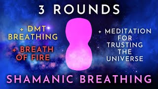 DMT Shamanic amp Fire Breathing  3 Rounds Guided  Trust Meditation Cosmic Ocean Edition [upl. by Bound610]