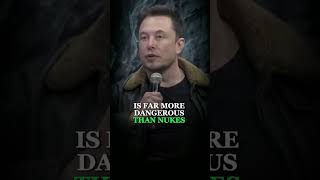 Elon Musk AI is More Dangerous Than Nukes ⚠️😱 elonmusk shortspeeches shorts [upl. by Niroc15]