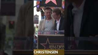 Ewan McGregor getting his star and Hayden Christensen giving speech starwars ewanmcgregor [upl. by Ydna]