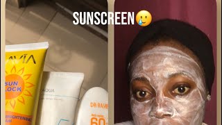 Gavia Sunscreensunblock honest first time review yes or no 😬😬…white cast 🤔🤔 [upl. by Esimorp]