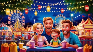 quotFiery Fun Fair Night Family Thrills Under the Dazzling Lightsquot [upl. by Avner]