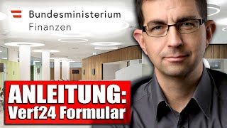 FinanzamtFormular Verf24 richtig ausfüllen genaue Anleitung [upl. by Schluter]