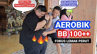 AEROBIK BAKAR LEMAK DAN KALORI BERAT BADAN 100 FOKUS LEMAK PERUT [upl. by Reisfield]