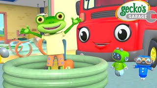 Stay Cool with Geckos Fun Waterslide Geckos Garage 🚚  Cartoons For Kids  Toddler Fun Learning [upl. by Shanahan727]