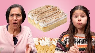 Latinos Try Crumbl Tres Leches Cake for the First Time  Crumbl [upl. by Jaynes]