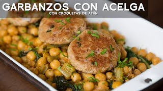 GARBANZOS CON ACELGAS  COMIDA PERUANA  ACOMERPE [upl. by Yekcor]