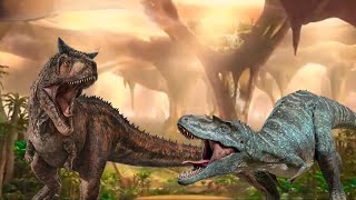 Carnotaurus vs Gorgosaurus DinoEpic Battle [upl. by Charbonnier715]