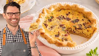 Delicious Quiche Lorraine Recipe [upl. by Yerga]