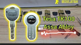 Как открывать замки Tesa TK100 Испания Medvejatnik [upl. by Liddy225]