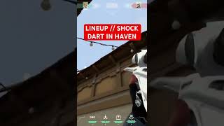 LINEUP  SOVA SHOCK DART IN HAVEN valorant valoranatgame riotgame valorantlineup sovalineup [upl. by Rhoda184]