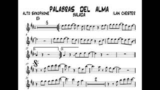 PALABRAS DEL ALMA partitura para saxo alto tenor flauta [upl. by Zelazny150]