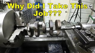 Modifying the Output Shaft on a Crankshaft  Turning A Taper amp Cutting a Woodruff Key [upl. by Adnawal]