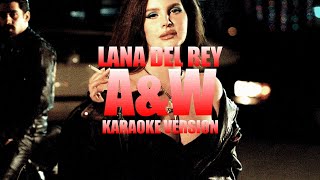 AampW  Lana Del Rey Instrumental Karaoke KARAOKampJ [upl. by Brieta]