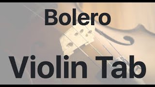 Learn Bolero on Violin  How to Play Tutorial [upl. by Brnaba]