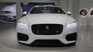 2016 Jaguar XF First Look  2015 New York Auto Show [upl. by Hodosh185]