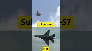 F16 vs Sukhoi Su57  Top Speed Air Fighter Force fighterjet [upl. by Retsevel]