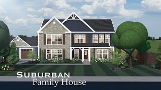 BLOXBURG Suburban Family House  Speed Build  Part one  664k [upl. by Loella]