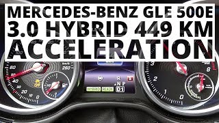 MercedesBenz GLE 500e 30 Hybrid 449 KM AT  acceleration 0100 kmh [upl. by Anerat]