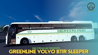 GreenLine Holidays Volvo B11r Sleeper  Nellore To Bangalore  Realistic Highway Journey [upl. by Hsepid]