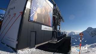 ArosaLenzerheide skiing from slope 20 4K [upl. by Alleber75]