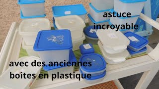 que faire avec des anciennes boite en plastiques [upl. by Trebled]