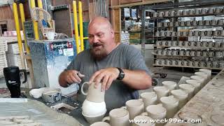 Inside the Homer Laughlin China Factory and How its Made fiestadinnerware [upl. by Awe]