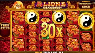 5 LIONS MEGAWAYS CASINO SLOTS MAX WIN  BONUS BUY طلب أحد المتابعين [upl. by Nnyllatsyrc]