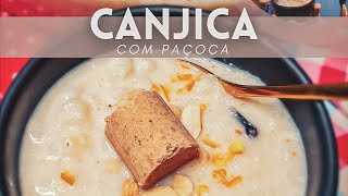 CANJICA CREMOSA com PAÇOCA melhor receita ❤ shorts [upl. by Eramal300]