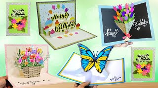 DIY  3 D Birthday Card  PopUp Birthday Card  Special Birthday Card  Easy Cake Card  bday card [upl. by Namyaw]