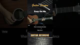 Easy On Me  Adele  EASY Guitar Tutorial with Chords  Lyrics [upl. by Leahci]