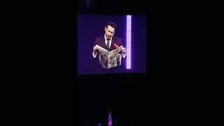 The Torn and Restored Newspaper Magic trick performed Live at The Grosvenor in London May 2017 [upl. by Anairol]