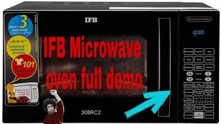 IFB 30BRC2 Microwave oven full demo l IFB Microwave oven full demo l how to use IFB Microwave oven [upl. by Lucila]