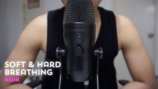 asmr soft breathing and hard breathing sounds  male breathing sounds [upl. by Aikat591]