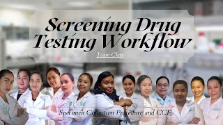 GROUP 3  INTERNSHIP  DRUG TESTING  SPECIMEN COLLECTION PROCEDURE amp CCF [upl. by Alyahsat78]