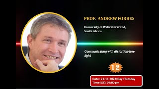 12th webinar ROWS 2023 by PROF ANDREW FORBES University of Witwatersrand South Africa [upl. by Relyt284]