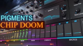 Arturia Pigments 4 Chip DOOM Sound Design Tutorial [upl. by Ayeka621]