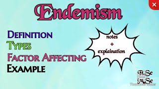 Endemism Easy notes on Endemism DefinitionTypesExamples of Endemism mscbotany [upl. by Sikorski712]