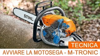 Avviare la Motosega Stihl con MTronic [upl. by Losiram]