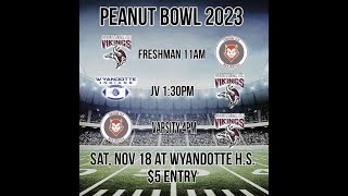 2023 DJFL Peanut Bowl Freshmen Football Southgate Vikings Vs Grosse Ile Red Devils [upl. by Eissak178]