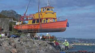 Brixham Belle and Clipper Winter LiftOut 20102016 [upl. by Alejandra]