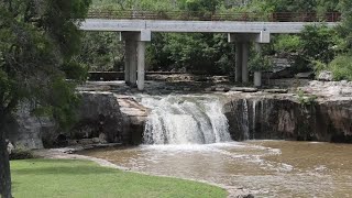 Tonkawa Falls waterfall in Crawford flowing again May 2023 [upl. by Aramoj163]