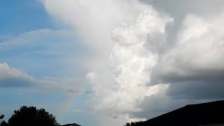 Rainbow and Thundershower Timelapse near Timberville VA 73024 [upl. by Sisxela935]