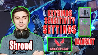 Shroud Valorant Settings Sensitivity Keybinds Crosshair and Setup 2021 [upl. by Dickerson366]